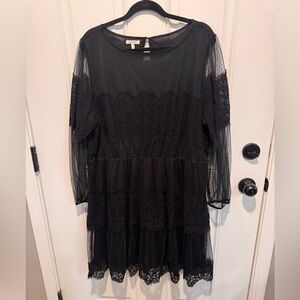 Maurices Black Lace Dress
